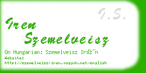 iren szemelveisz business card